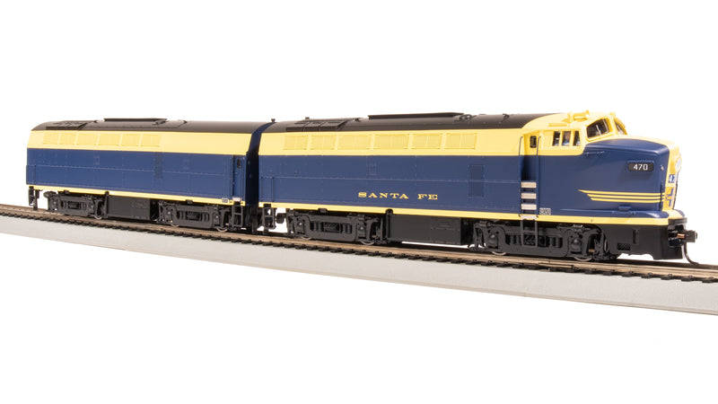 BLI 7698 RF-16 Sharknose A/B, ATSF 470L/470A, Cat Whiskers Scheme, A-unit Paragon4 Sound/DC/DCC, Unpowered B, HO (Fantasy Paint Scheme)