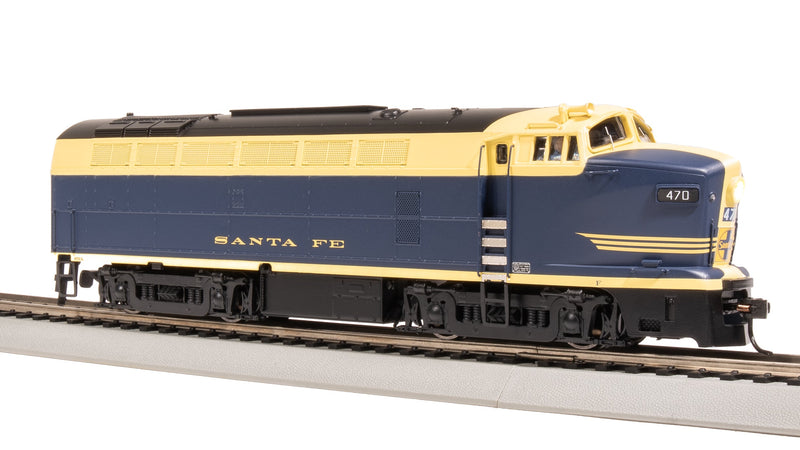 BLI 7698 RF-16 Sharknose A/B, ATSF 470L/470A, Cat Whiskers Scheme, A-unit Paragon4 Sound/DC/DCC, Unpowered B, HO (Fantasy Paint Scheme)