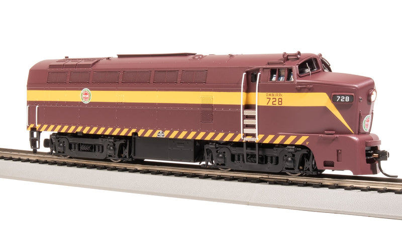 BLI 7704 RF-16 Sharknose A/B, DMIR 728/729, Maroon & Yellow, A-unit Paragon4 Sound/DC/DCC, Unpowered B, HO (Fantasy Paint Scheme)