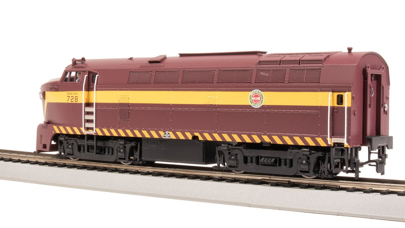 BLI 7704 RF-16 Sharknose A/B, DMIR 728/729, Maroon & Yellow, A-unit Paragon4 Sound/DC/DCC, Unpowered B, HO (Fantasy Paint Scheme)