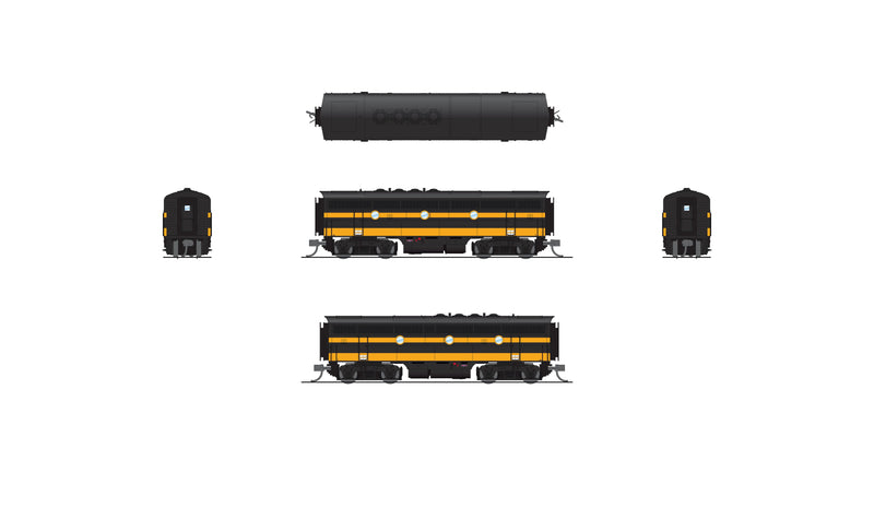 BLI 9057 EMD F3B, SLSF 5101, Black & Yellow, No-Sound / DCC-Ready, N