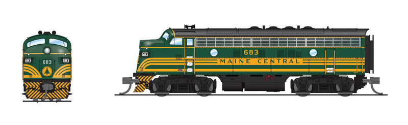 BLI 9060 EMD F3A, MEC 683, Green & Gold, No-Sound / DCC-Ready, N