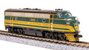 BLI 7723 EMD F3 AB, MEC 683/671B, Green & Gold, A-unit Paragon4 Sound/DC/DCC, Unpowered B, N