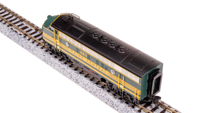 BLI 7723 EMD F3 AB, MEC 683/671B, Green & Gold, A-unit Paragon4 Sound/DC/DCC, Unpowered B, N