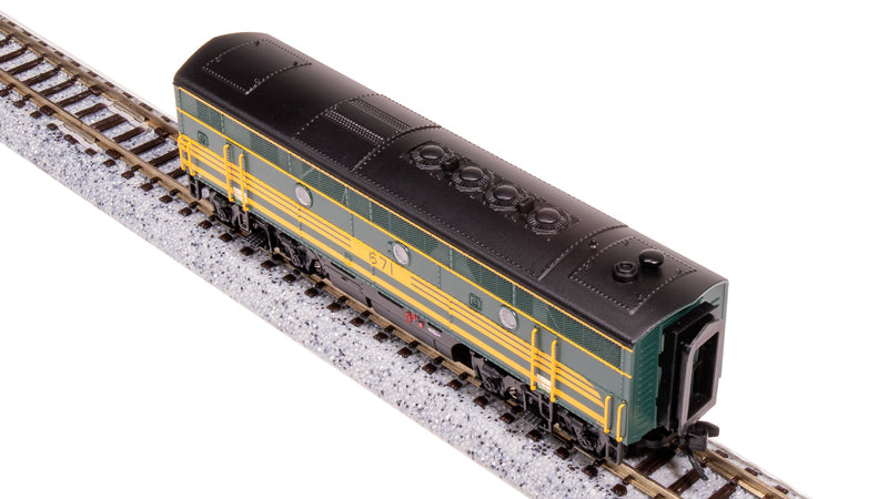 BLI 9061 EMD F3B, MEC 671B, Green & Gold, No-Sound / DCC-Ready, N