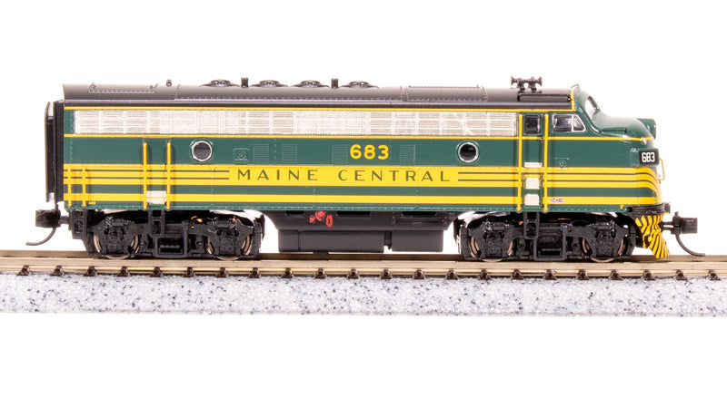 BLI 7723 EMD F3 AB, MEC 683/671B, Green & Gold, A-unit Paragon4 Sound/DC/DCC, Unpowered B, N