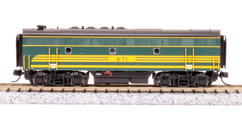 BLI 9061 EMD F3B, MEC 671B, Green & Gold, No-Sound / DCC-Ready, N