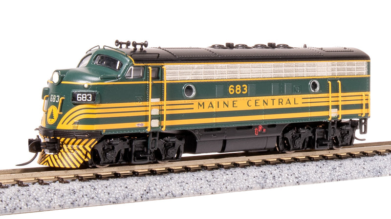 BLI 7723 EMD F3 AB, MEC 683/671B, Green & Gold, A-unit Paragon4 Sound/DC/DCC, Unpowered B, N