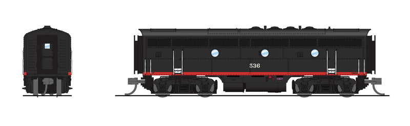 BLI 9067 EMD F3B, SP 537, Black Widow, No-Sound / DCC-Ready, N