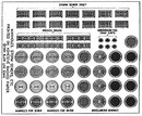 Blair Line HO 162 Manhole Covers & Storm Drains, Printed on Adhesive Backed Paper