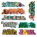 Blair Line N 1248 Mega Set Modern "Tagger" Graffiti Decals,