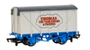 Bachmann Trains HO 77420 Thomas & Friends, 12-Ton Van, 80th Anniversary (Retro Logo; white, blue, red)