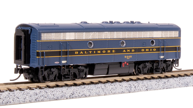 BLI 7751 EMD F7 AB, B&O 4495/5448, Blue/Black/Gold, A-unit Paragon4 Sound/DC/DCC, Unpowered B, N