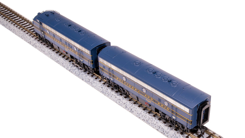 BLI 7751 EMD F7 AB, B&O 4495/5448, Blue/Black/Gold, A-unit Paragon4 Sound/DC/DCC, Unpowered B, N