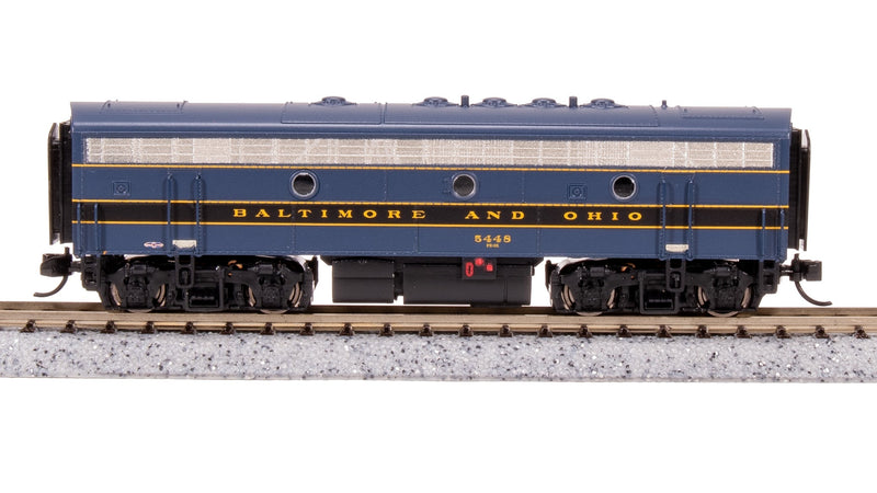 BLI 7751 EMD F7 AB, B&O 4495/5448, Blue/Black/Gold, A-unit Paragon4 Sound/DC/DCC, Unpowered B, N