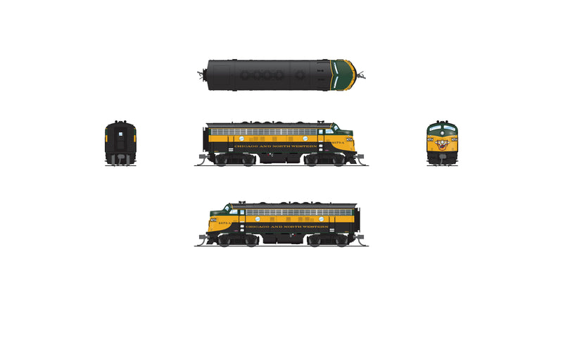 BLI 9076 EMD F7A, CNW 4075A, As-Delivered, No-Sound / DCC-Ready, N