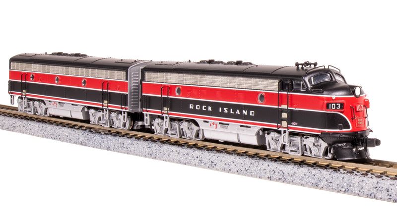 BLI 7753 EMD F7 AB, CRIP 103/105B, Red/Black w/ Aluminum Trucks, A-unit Paragon4 Sound/DC/DCC, Unpowered B, N