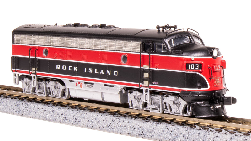 BLI 9078 EMD F7A, CRIP 103, Red/Black w/ Aluminum Trucks, No-Sound / DCC-Ready, N