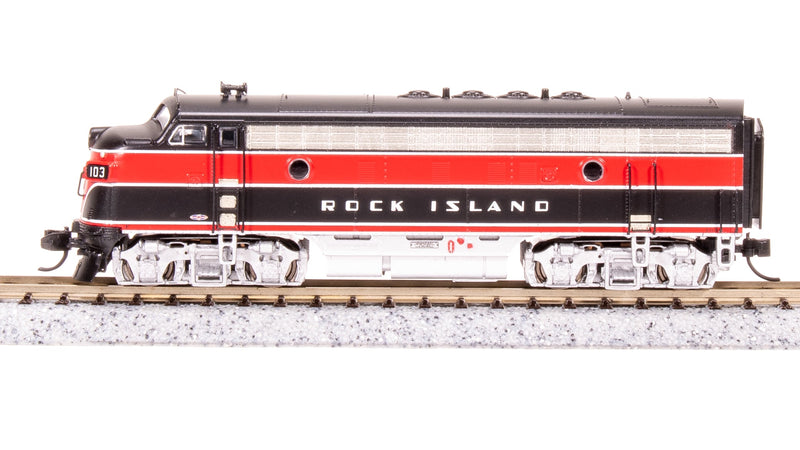 BLI 9078 EMD F7A, CRIP 103, Red/Black w/ Aluminum Trucks, No-Sound / DCC-Ready, N