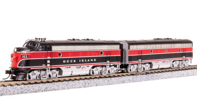 BLI 7753 EMD F7 AB, CRIP 103/105B, Red/Black w/ Aluminum Trucks, A-unit Paragon4 Sound/DC/DCC, Unpowered B, N