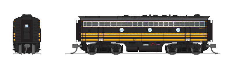 BLI 7754 EMD F7 AB, DRGW 5561/5562, Black 3-stripe, A-unit Paragon4 Sound/DC/DCC, Unpowered B, N