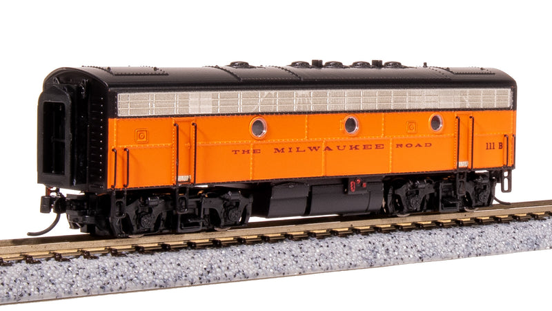 BLI 7755 EMD F7 AB, MILW 108A/111B, Orange & Black, A-unit Paragon4 Sound/DC/DCC, Unpowered B, N