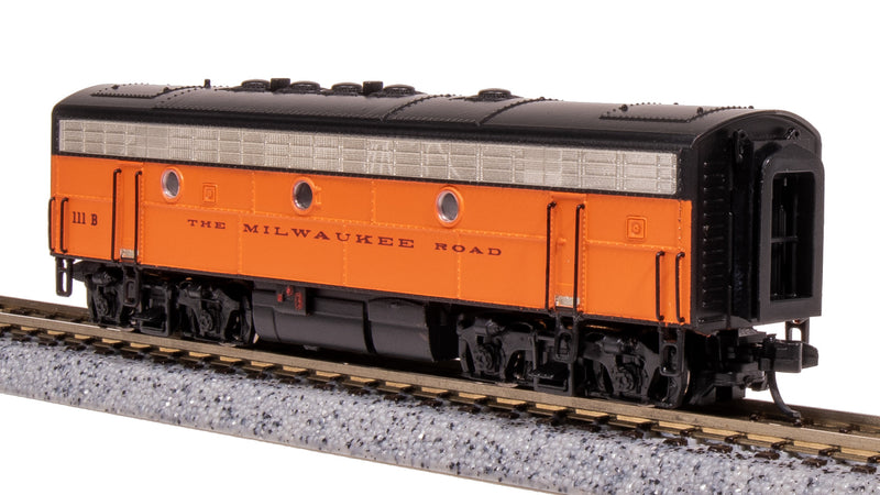 BLI 7755 EMD F7 AB, MILW 108A/111B, Orange & Black, A-unit Paragon4 Sound/DC/DCC, Unpowered B, N