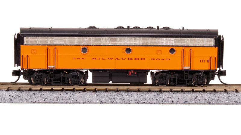 BLI 7755 EMD F7 AB, MILW 108A/111B, Orange & Black, A-unit Paragon4 Sound/DC/DCC, Unpowered B, N