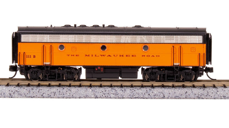 BLI 7755 EMD F7 AB, MILW 108A/111B, Orange & Black, A-unit Paragon4 Sound/DC/DCC, Unpowered B, N