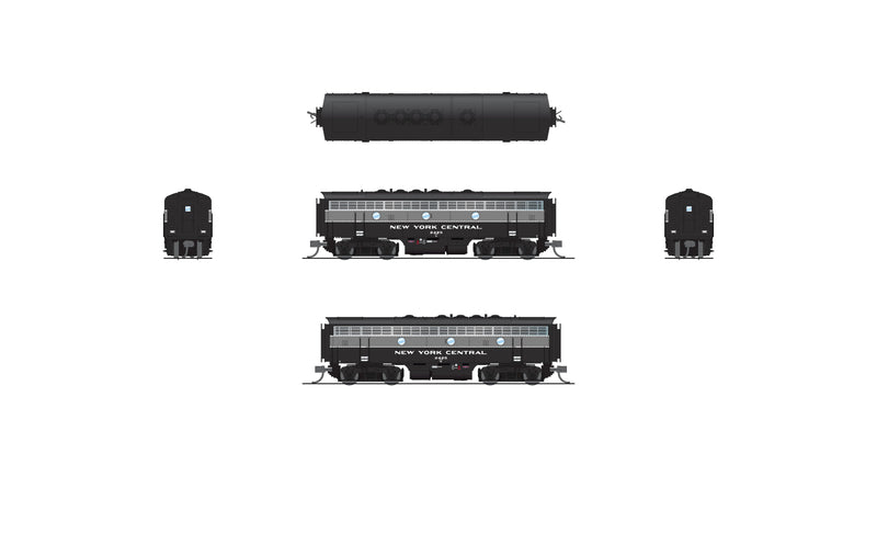 BLI 9087 EMD F7B, NYC 2426, Full Lightning Stripes, No-Sound / DCC-Ready, N