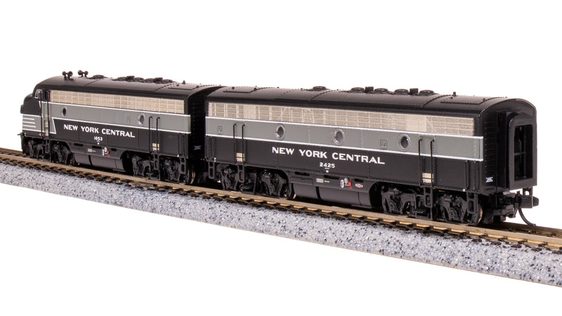 BLI 7757 EMD F7 AB, NYC 1653/2425, Full Lightning Stripes, A-unit Paragon4 Sound/DC/DCC, Unpowered B, N