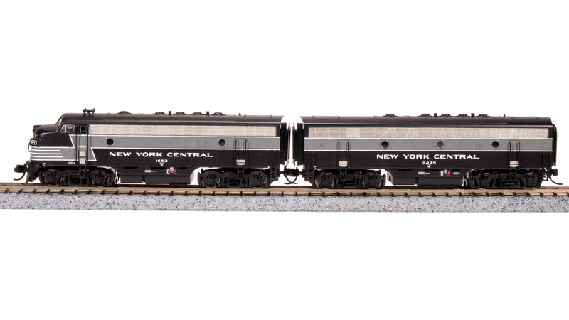 BLI 7757 EMD F7 AB, NYC 1653/2425, Full Lightning Stripes, A-unit Paragon4 Sound/DC/DCC, Unpowered B, N