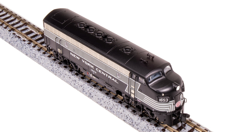 BLI 7757 EMD F7 AB, NYC 1653/2425, Full Lightning Stripes, A-unit Paragon4 Sound/DC/DCC, Unpowered B, N