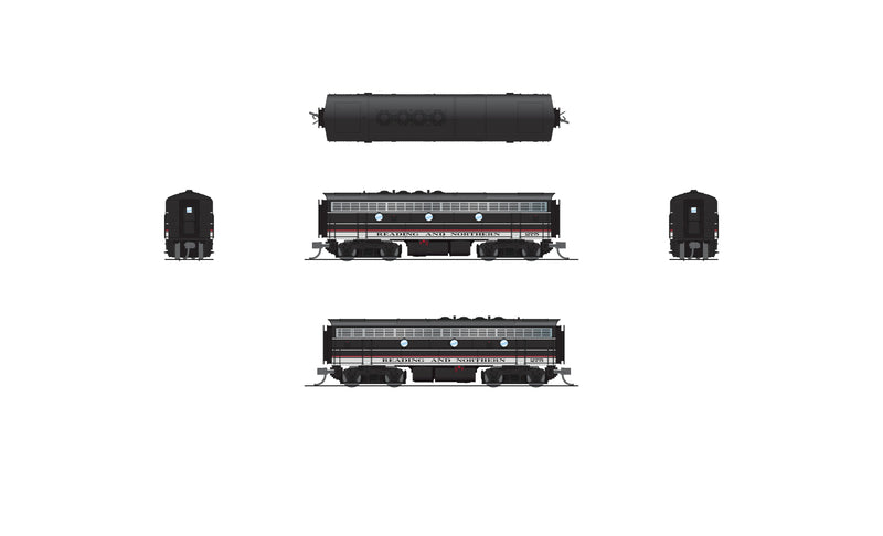 BLI 7759 EMD F7 AB, RBMN 270/275, Black/Red/White, A-unit Paragon4 Sound/DC/DCC, Unpowered B, N