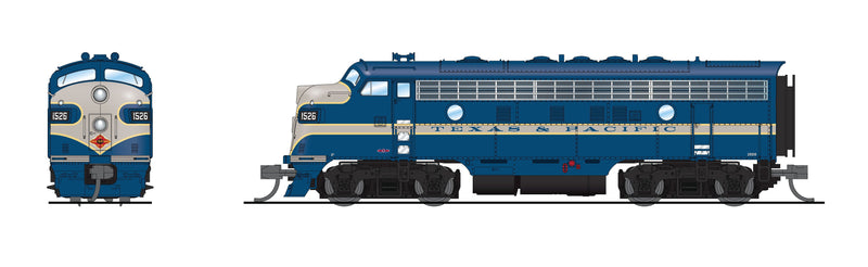 BLI 7761 EMD F7 AB, T&P 1526/1517B, Eagle Scheme, A-unit Paragon4 Sound/DC/DCC, Unpowered B, N