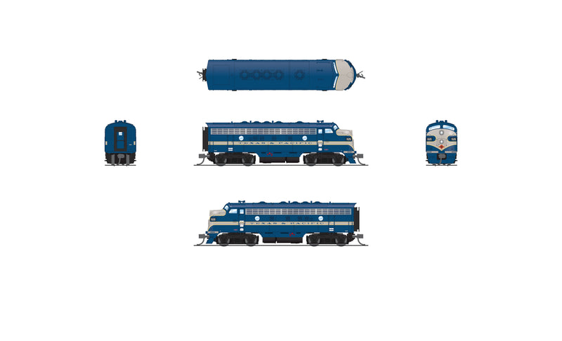 BLI 7761 EMD F7 AB, T&P 1526/1517B, Eagle Scheme, A-unit Paragon4 Sound/DC/DCC, Unpowered B, N