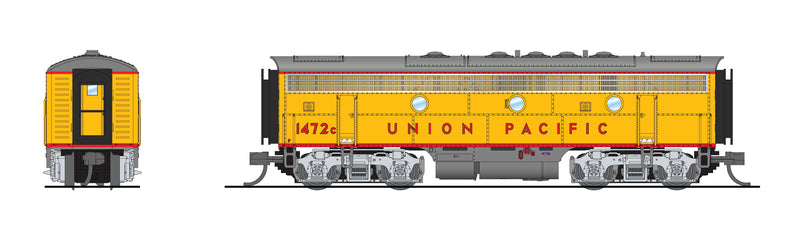 BLI 9097 EMD F7B, UP 1468B, Yellow & Gray, No-Sound / DCC-Ready, N