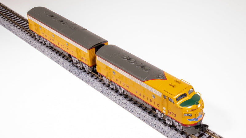 BLI 7762 EMD F7 AB, UP 1472/1472C, Yellow & Gray, A-unit Paragon4 Sound/DC/DCC, Unpowered B, N