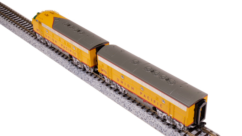 BLI 7762 EMD F7 AB, UP 1472/1472C, Yellow & Gray, A-unit Paragon4 Sound/DC/DCC, Unpowered B, N