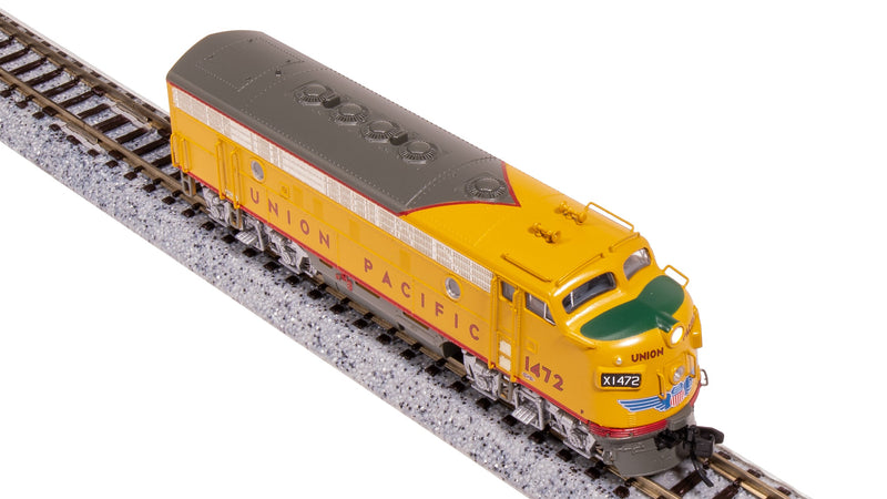 BLI 7762 EMD F7 AB, UP 1472/1472C, Yellow & Gray, A-unit Paragon4 Sound/DC/DCC, Unpowered B, N