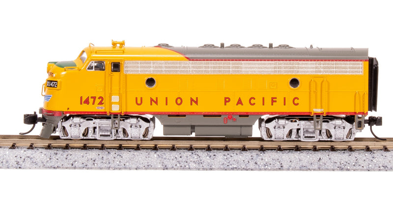 BLI 7762 EMD F7 AB, UP 1472/1472C, Yellow & Gray, A-unit Paragon4 Sound/DC/DCC, Unpowered B, N