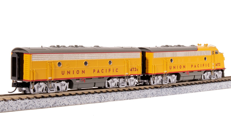 BLI 7762 EMD F7 AB, UP 1472/1472C, Yellow & Gray, A-unit Paragon4 Sound/DC/DCC, Unpowered B, N