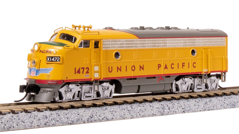 BLI 7762 EMD F7 AB, UP 1472/1472C, Yellow & Gray, A-unit Paragon4 Sound/DC/DCC, Unpowered B, N