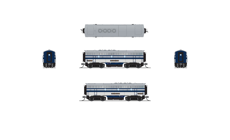 BLI 9099 EMD F7B, WAB 1104B, As-Delivered, No-Sound / DCC-Ready, N