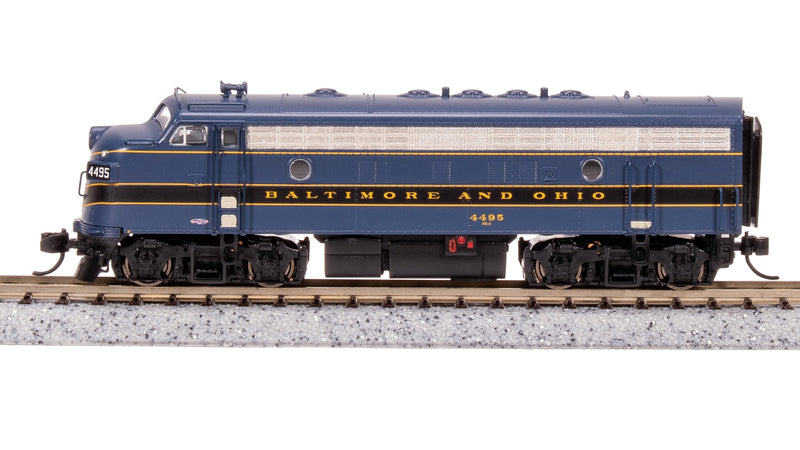 BLI 9074 EMD F7A, B&O 4500, Blue/Black/Gold, No-Sound / DCC-Ready, N