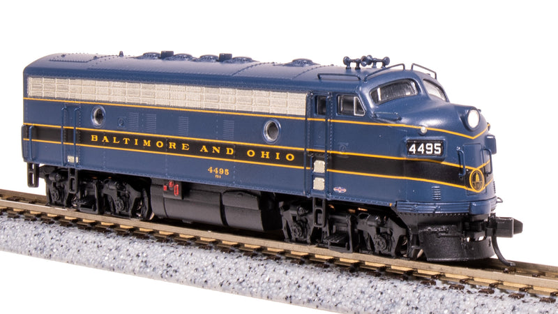 BLI 9074 EMD F7A, B&O 4500, Blue/Black/Gold, No-Sound / DCC-Ready, N