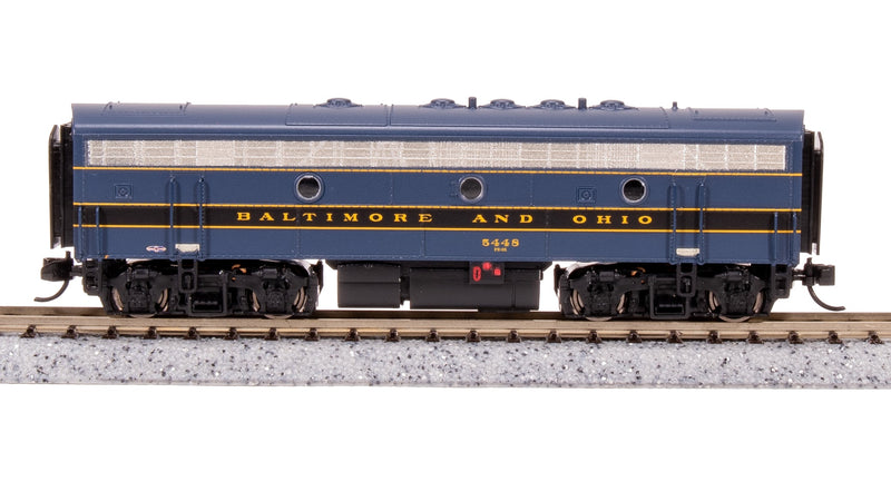 BLI 9075 EMD F7B, B&O 5456, Blue/Black/Gold, No-Sound / DCC-Ready, N