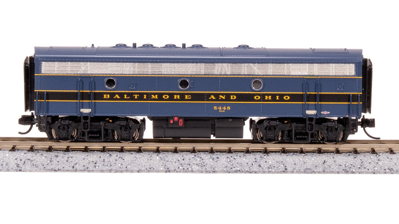 BLI 7767 EMD F7B, B&O 5456, Blue/Black/Gold, Paragon4 Sound/DC/DCC, N