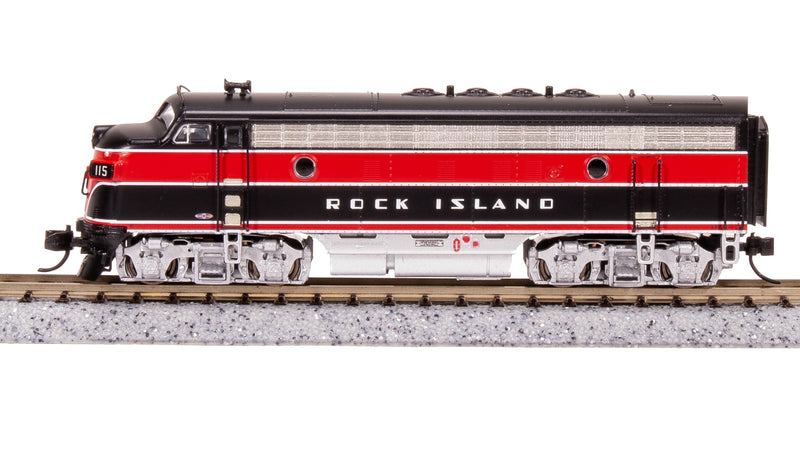 BLI 7769 EMD F7A, CRIP 115, Red/Black w/ Aluminum Trucks, Paragon4 Sound/DC/DCC, N