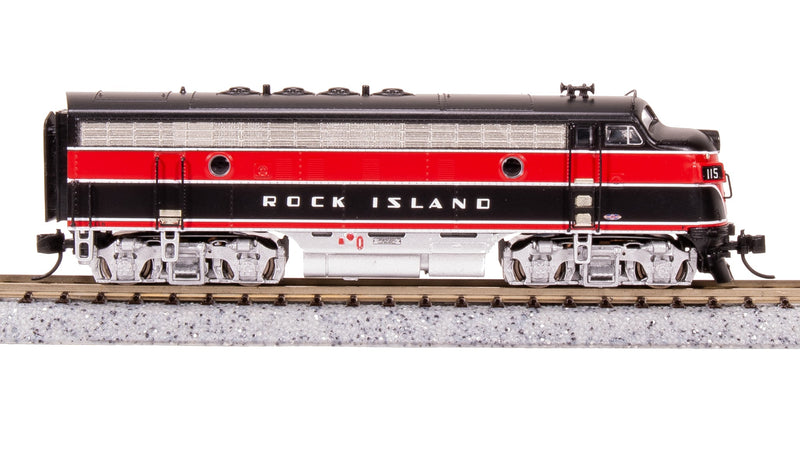 BLI 7769 EMD F7A, CRIP 115, Red/Black w/ Aluminum Trucks, Paragon4 Sound/DC/DCC, N